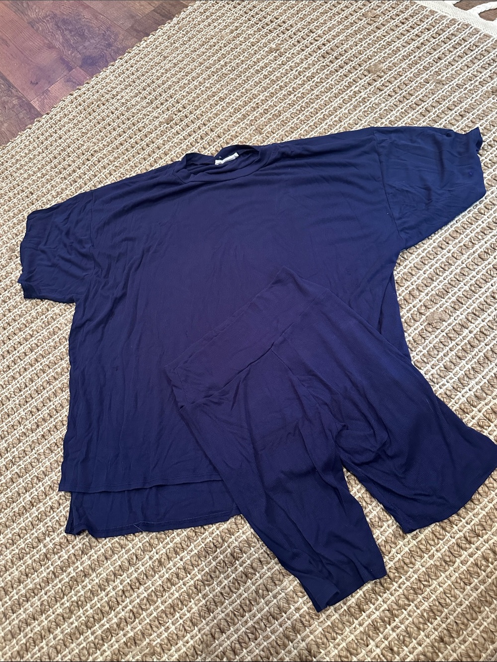 Talulah navy set Navy Short Sleeve Top and shorts